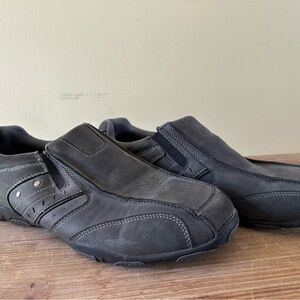 Men's Black Slip-On Shoes
